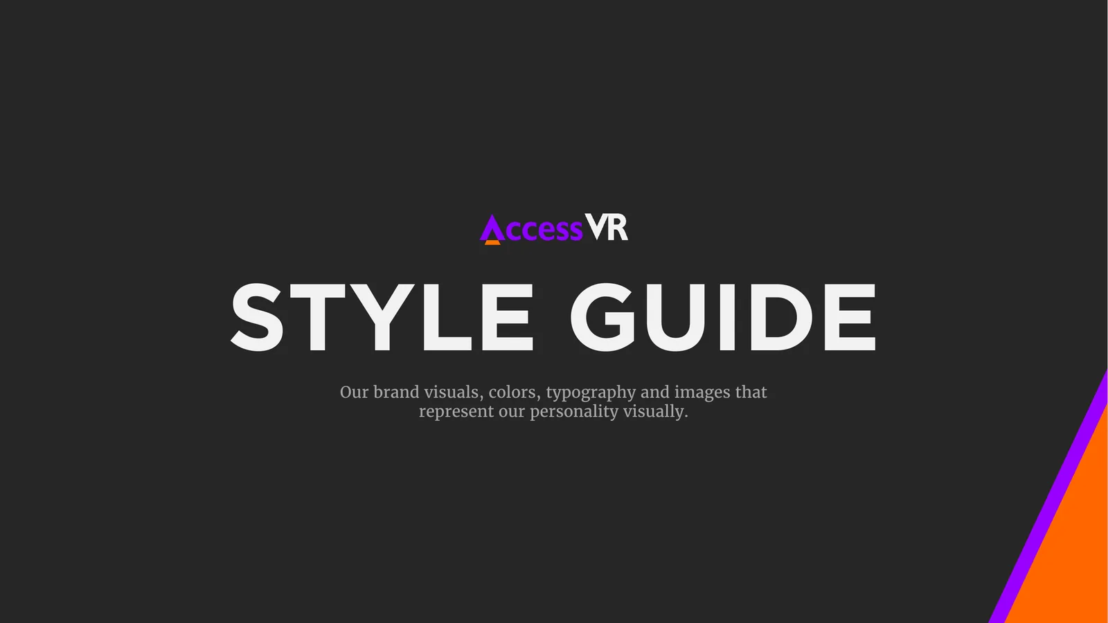 Brand style guide.
