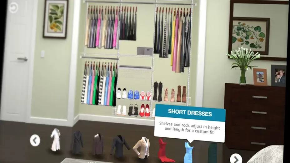 Start from what you own: shirts, dresses, shoes.