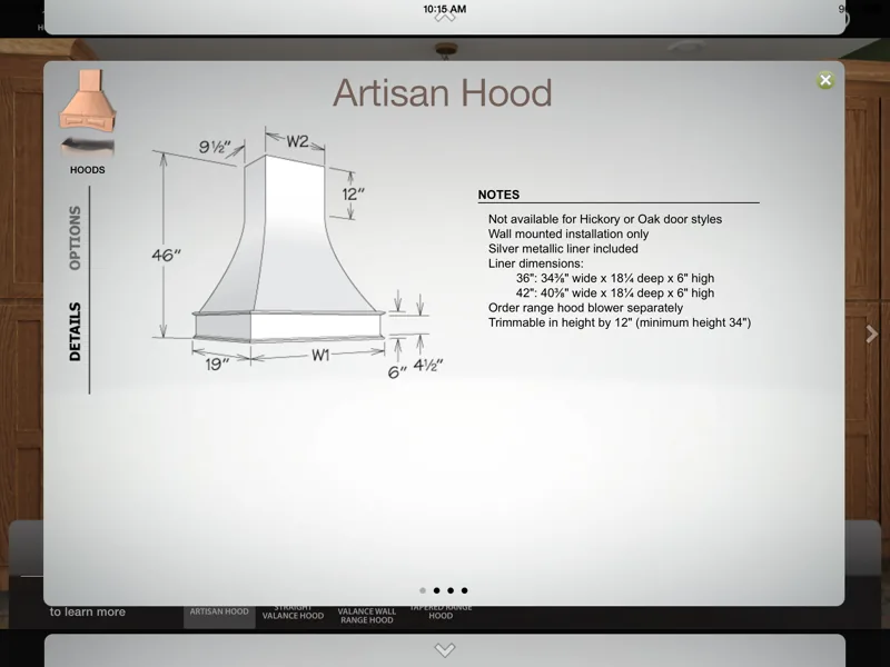 Specifications on demand.